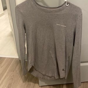 Grey under armour long sleeve